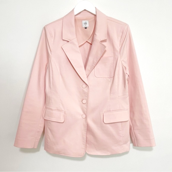 BOGO! Cabi #5656 Grace Blazer Ponte Knit Stretch Pink Size 10 - Picture 4 of 11